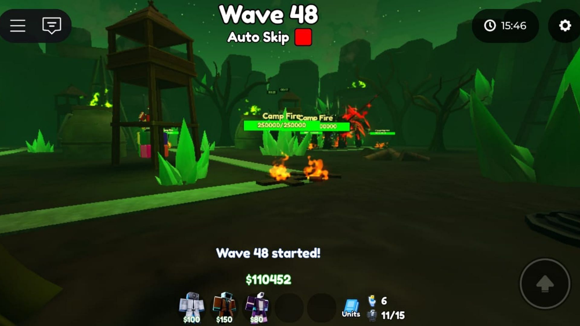 Camp Fires in the Wastelands Map (Image via Roblox)